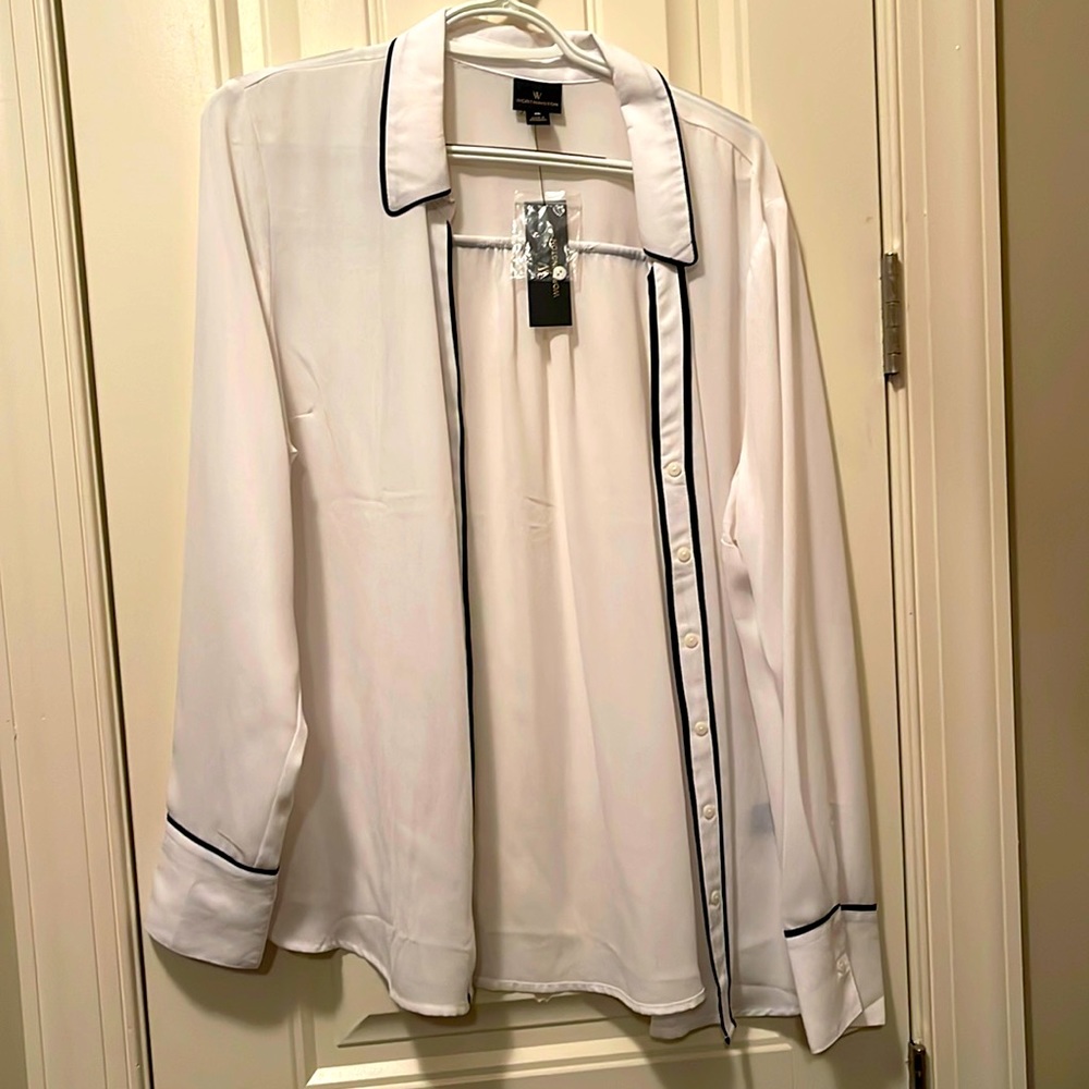 Brand New Worthington Black and White Blouse